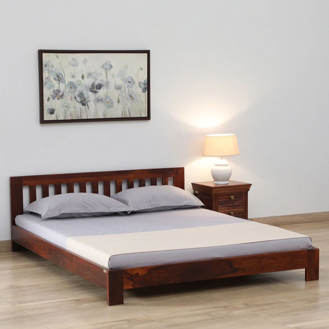 Wooden Cot & Mattress Combo